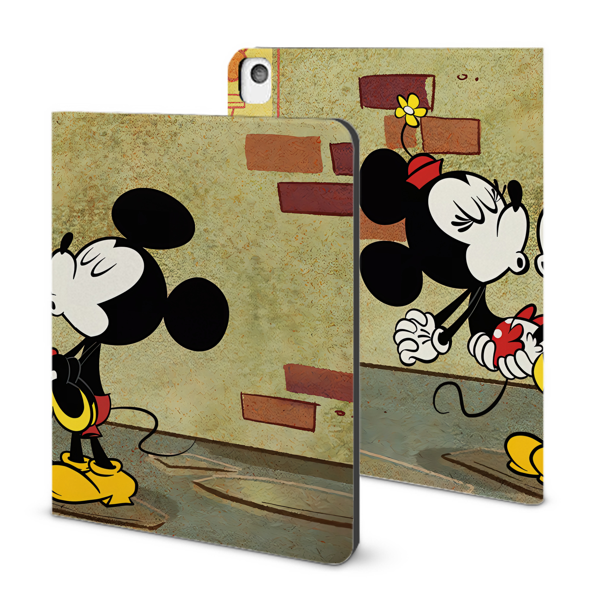 （画像用） ミッキーマウス Mickey Mouse IPadケース ペンホルダー付き ブックスタイルデザイン